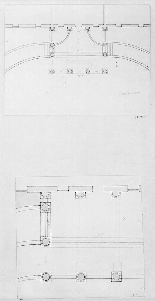 Bulfinch, Charles. The White House, Washington, D.C. Plan of portico and curved driveway. 1828. Photograph. Lib. of Cong., Washington D.C. Lib. of Cong. Web. 30 June 2016.